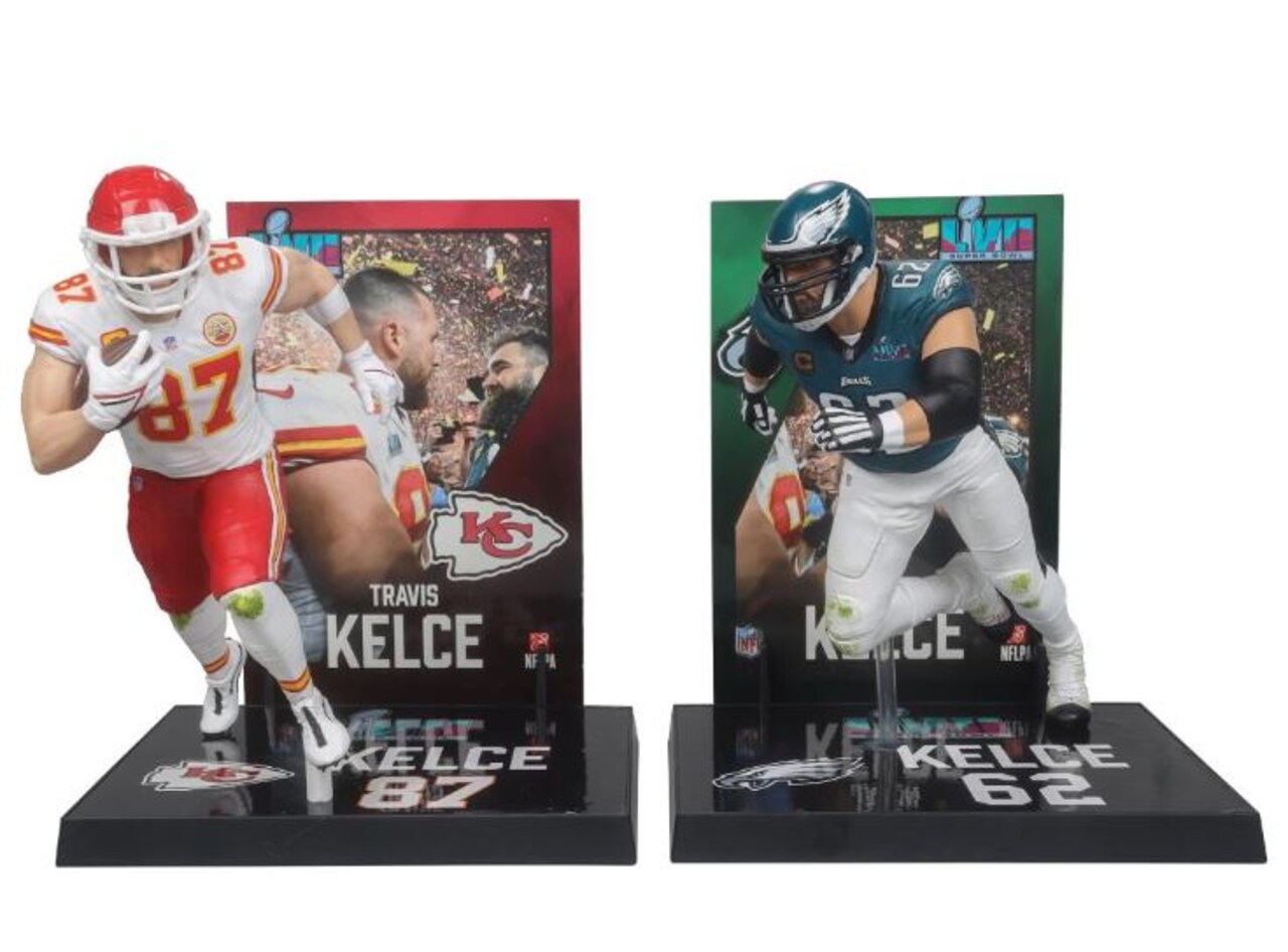 Travis Kelce/Jason Kelce Chiefs/Eagles NFL 7" Figure McFarlane 2-Pack